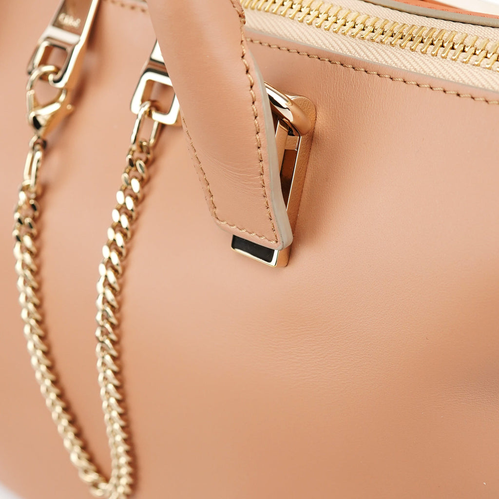 Coral Pink Leather Baily 2-Way Bag