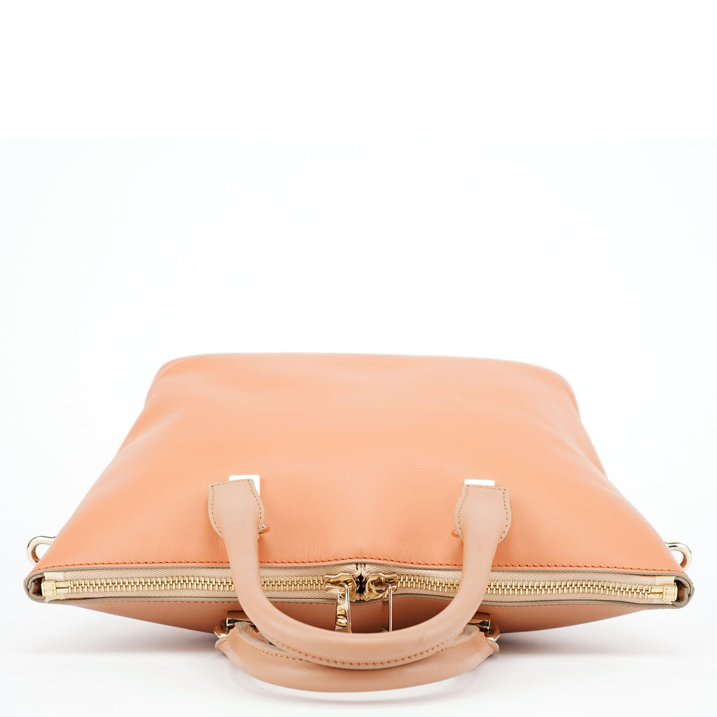 Coral Pink Leather Baily 2-Way Bag