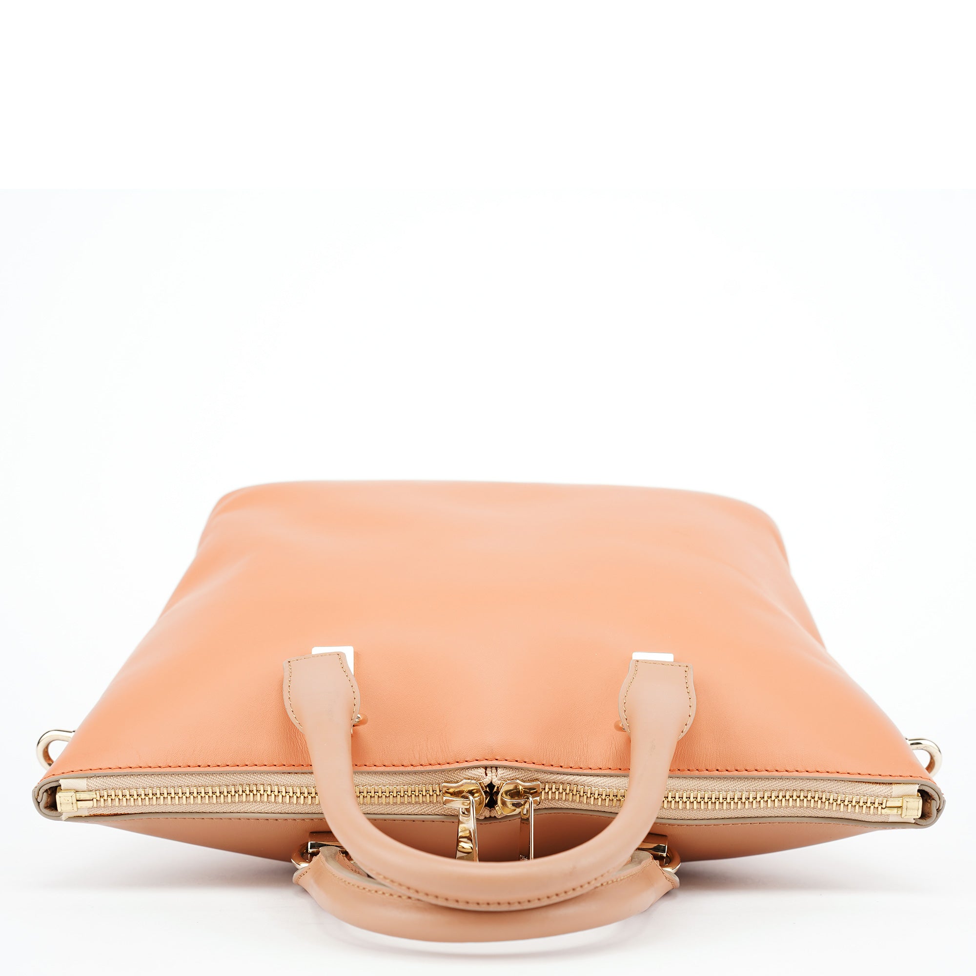 Coral Pink Leather Baily 2-Way Bag
