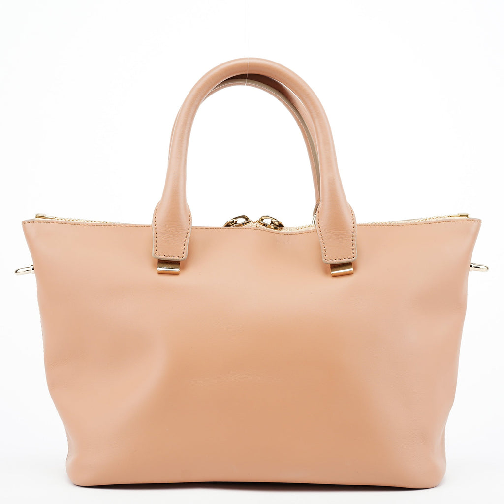 Coral Pink Leather Baily 2-Way Bag