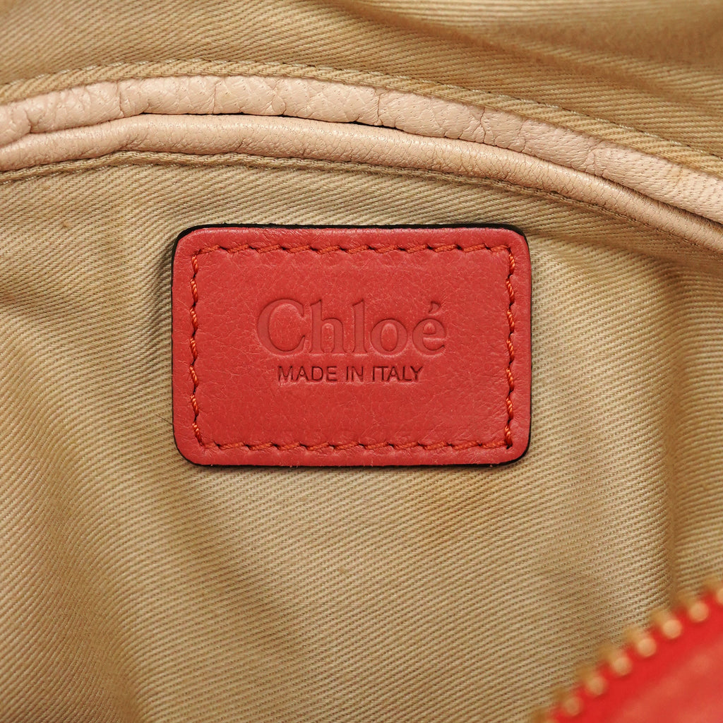 Coral Pink Leather Paraty 2-Way Bag