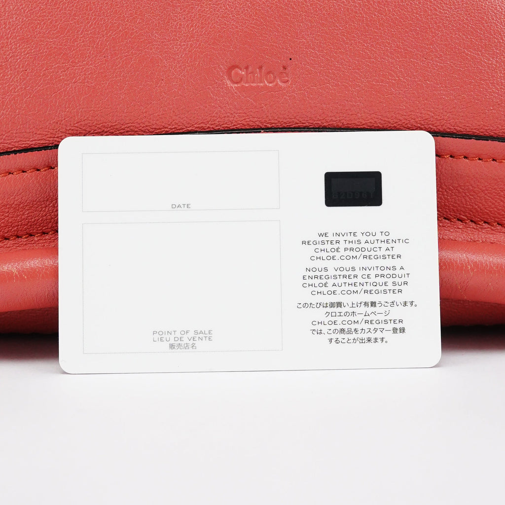 Coral Pink Leather Paraty 2-Way Bag