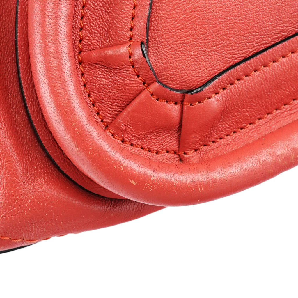 Coral Pink Leather Paraty 2-Way Bag