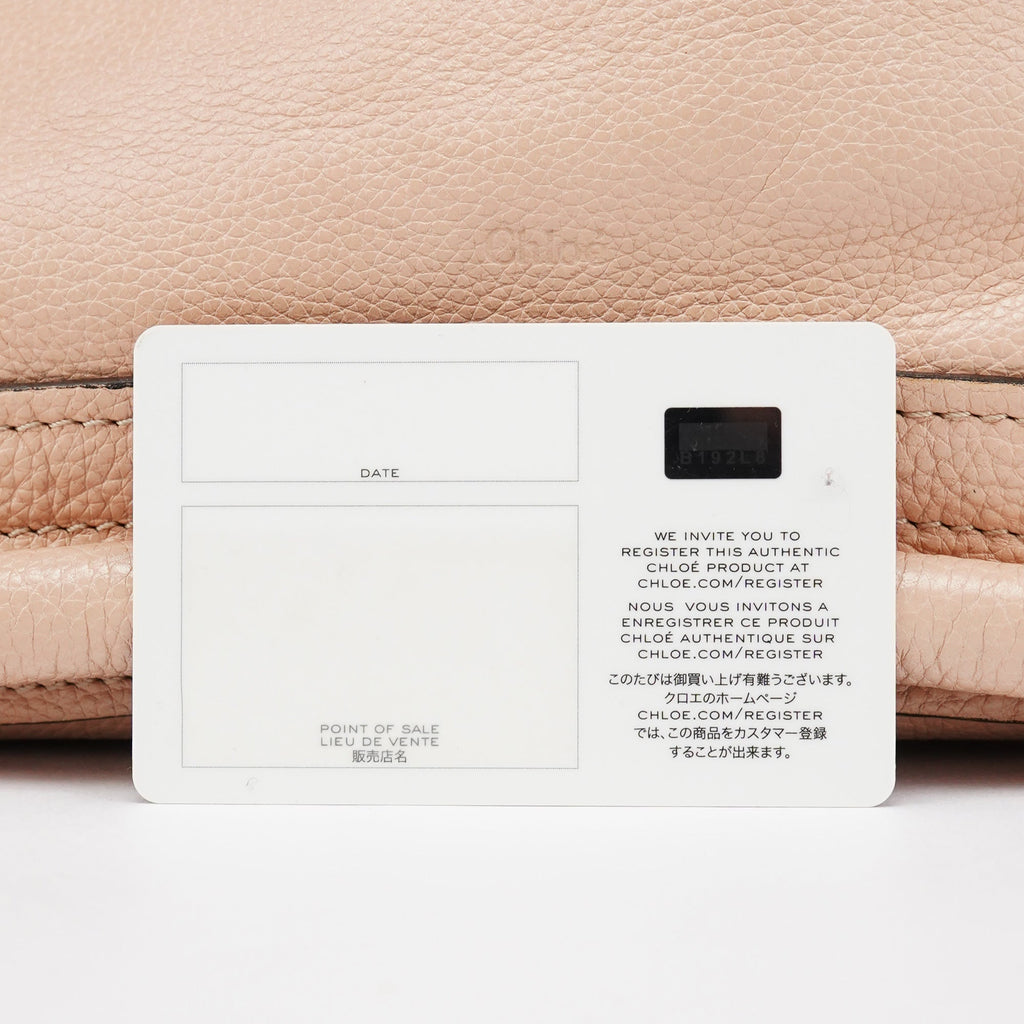 Cream Leather Paraty 2-Way Bag