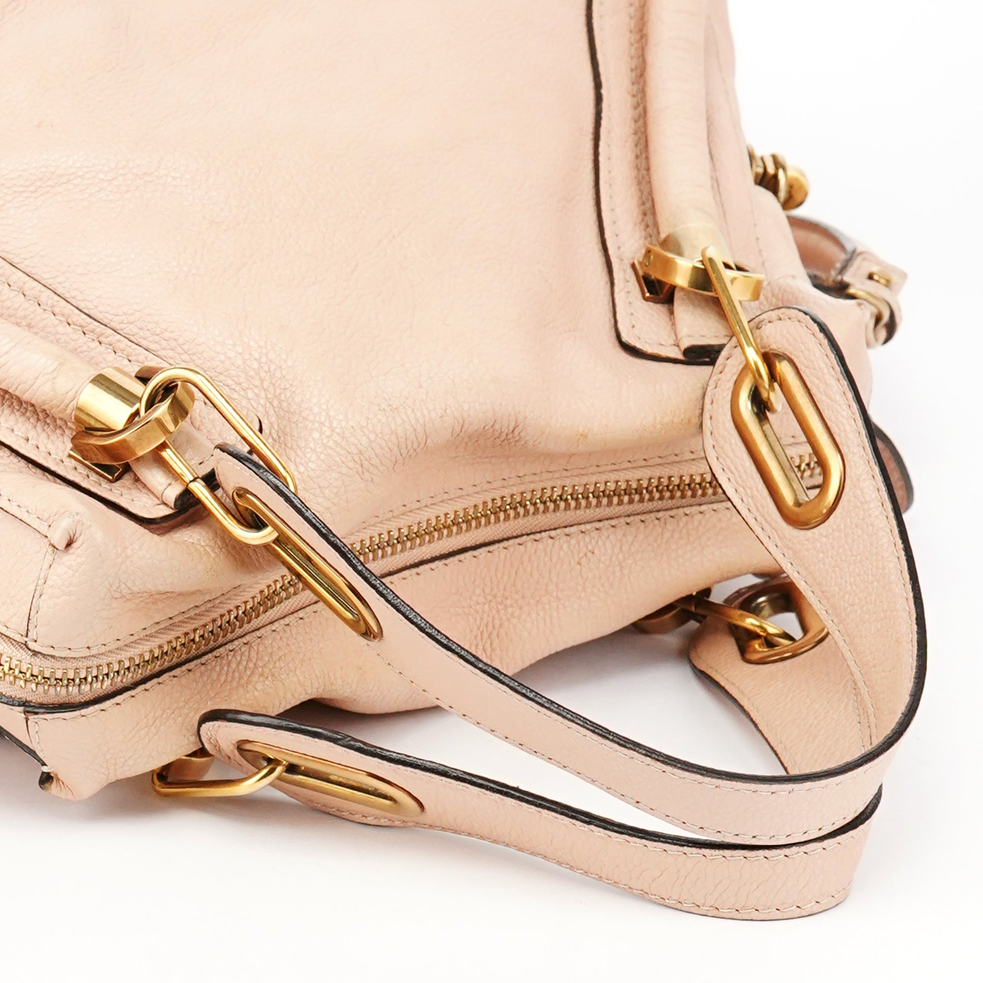 Cream Leather Paraty 2-Way Bag
