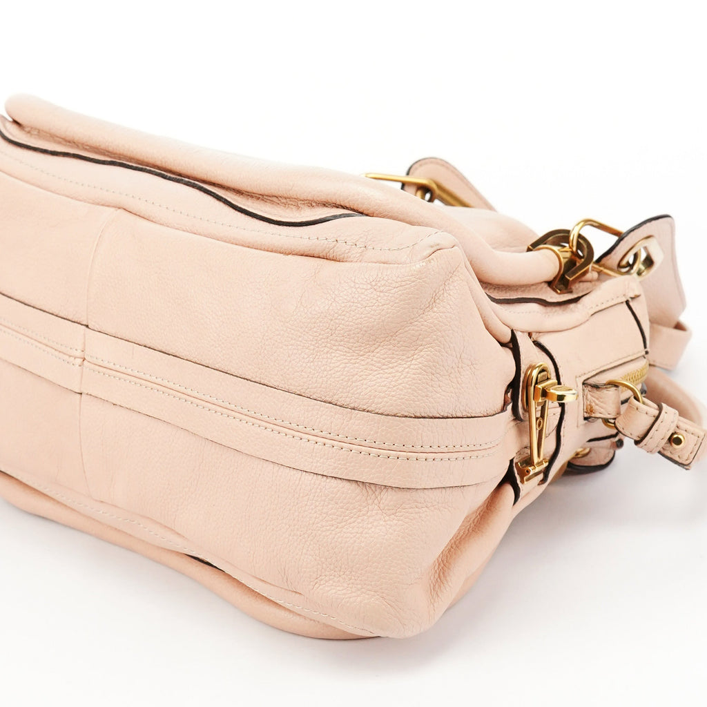 Cream Leather Paraty 2-Way Bag