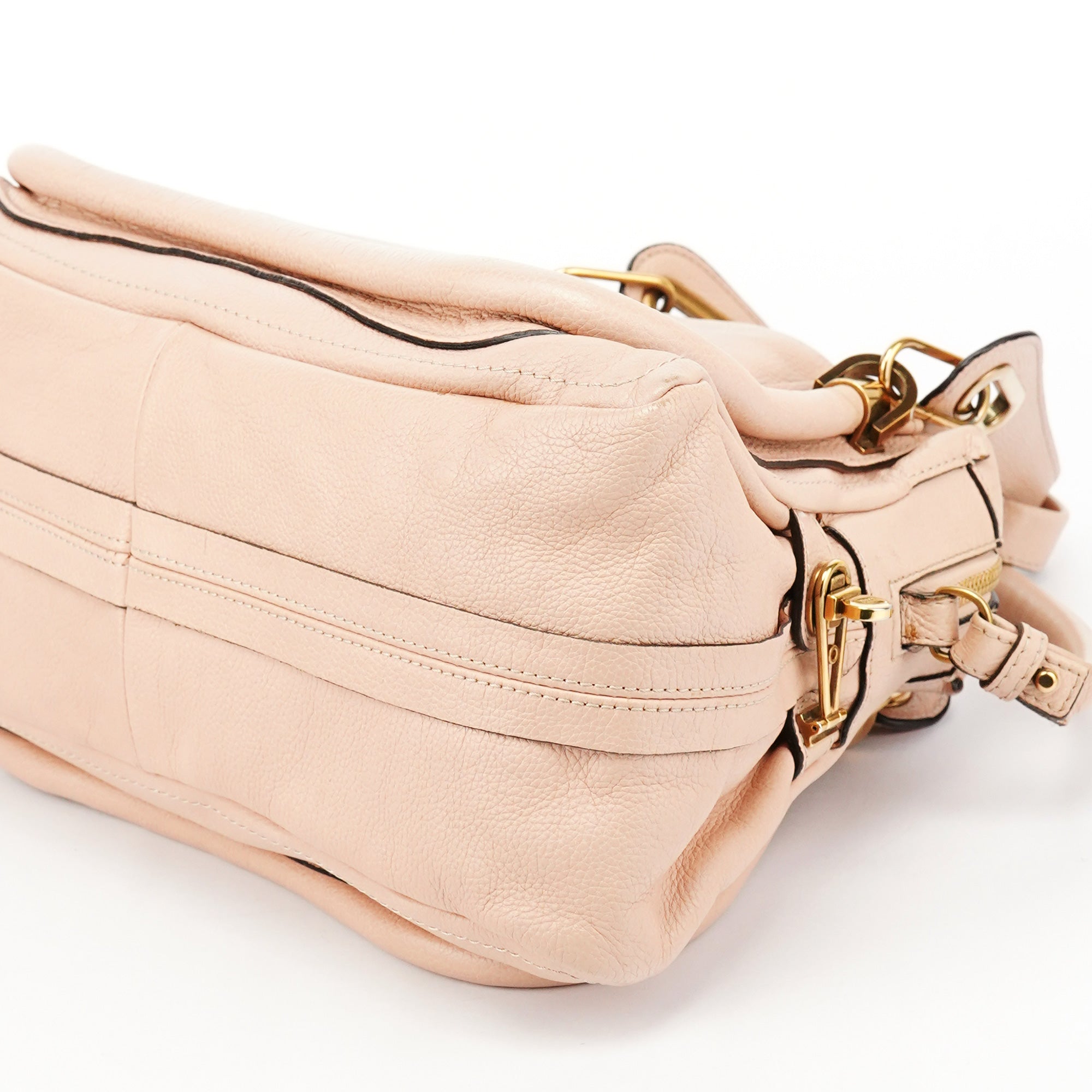 Cream Leather Paraty 2-Way Bag