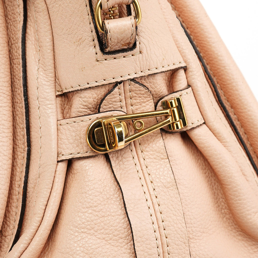 Cream Leather Paraty 2-Way Bag