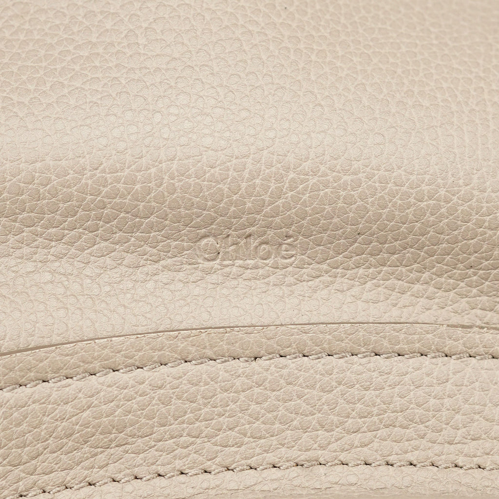 Cream Leather Paraty 2-Way Shoulder Bag