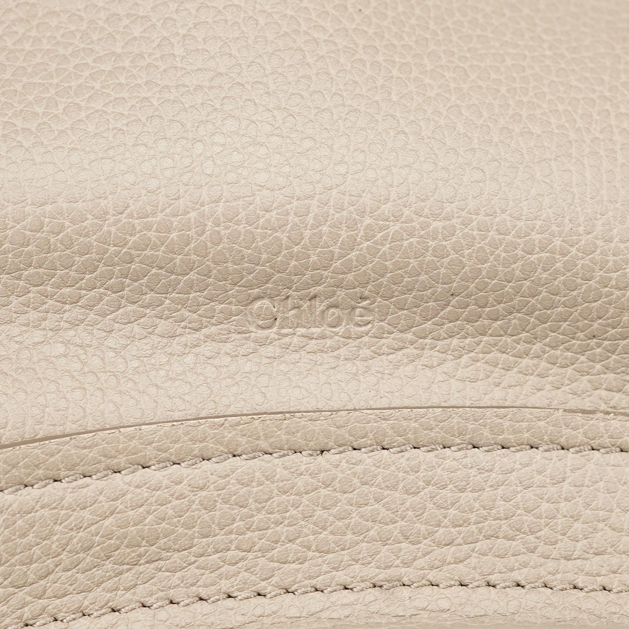 Cream Leather Paraty 2-Way Shoulder Bag