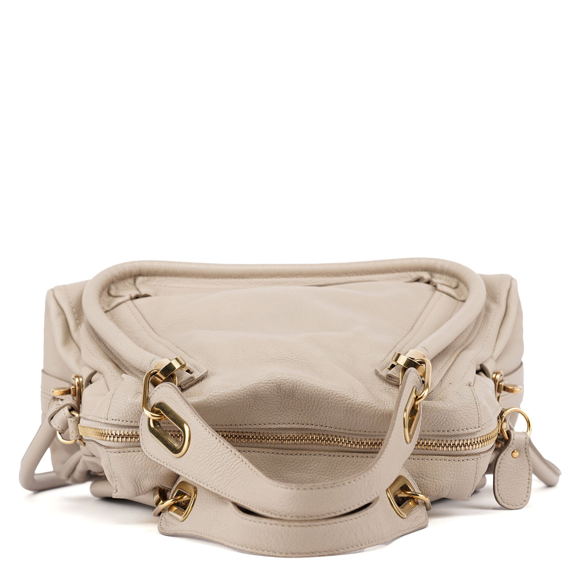 Cream Leather Paraty 2-Way Shoulder Bag