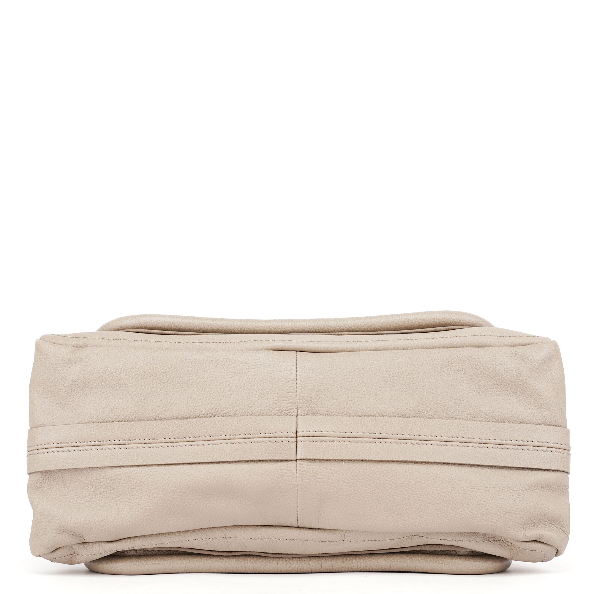 Cream Leather Paraty 2-Way Shoulder Bag