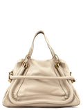 Cream Leather Paraty 2-Way Shoulder Bag