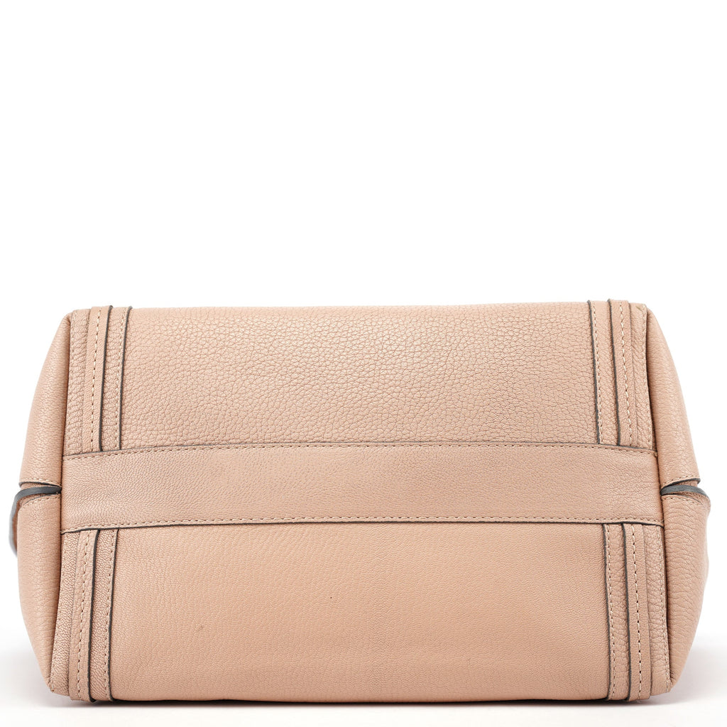 Cream Olive Calfskin Tote Bag
