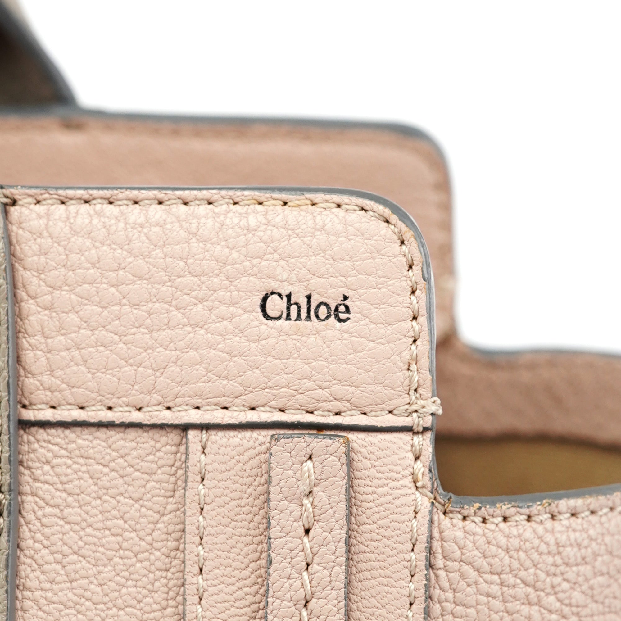 Cream Olive Calfskin Tote Bag