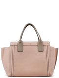 Cream Olive Calfskin Tote Bag