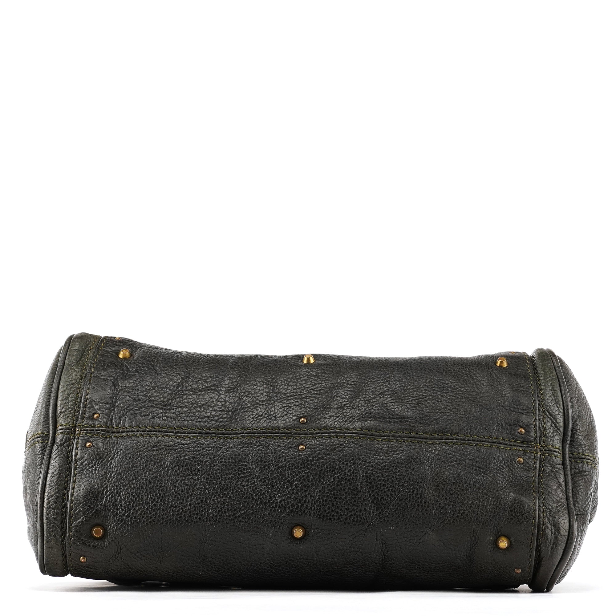 Dark Green Leather Paddington Shoulder Bag