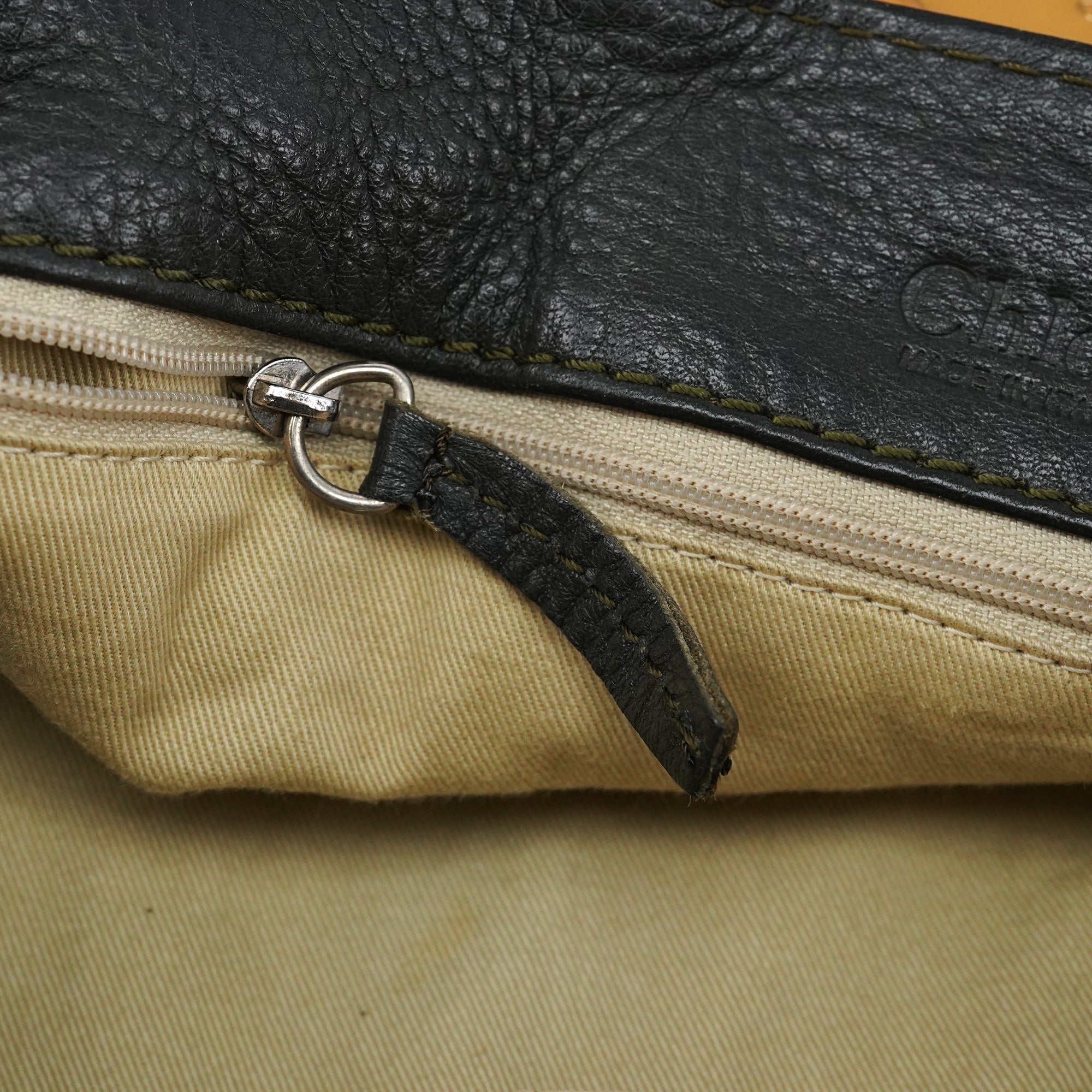 Dark Green Leather Paddington Shoulder Bag
