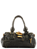 Dark Green Leather Paddington Shoulder Bag