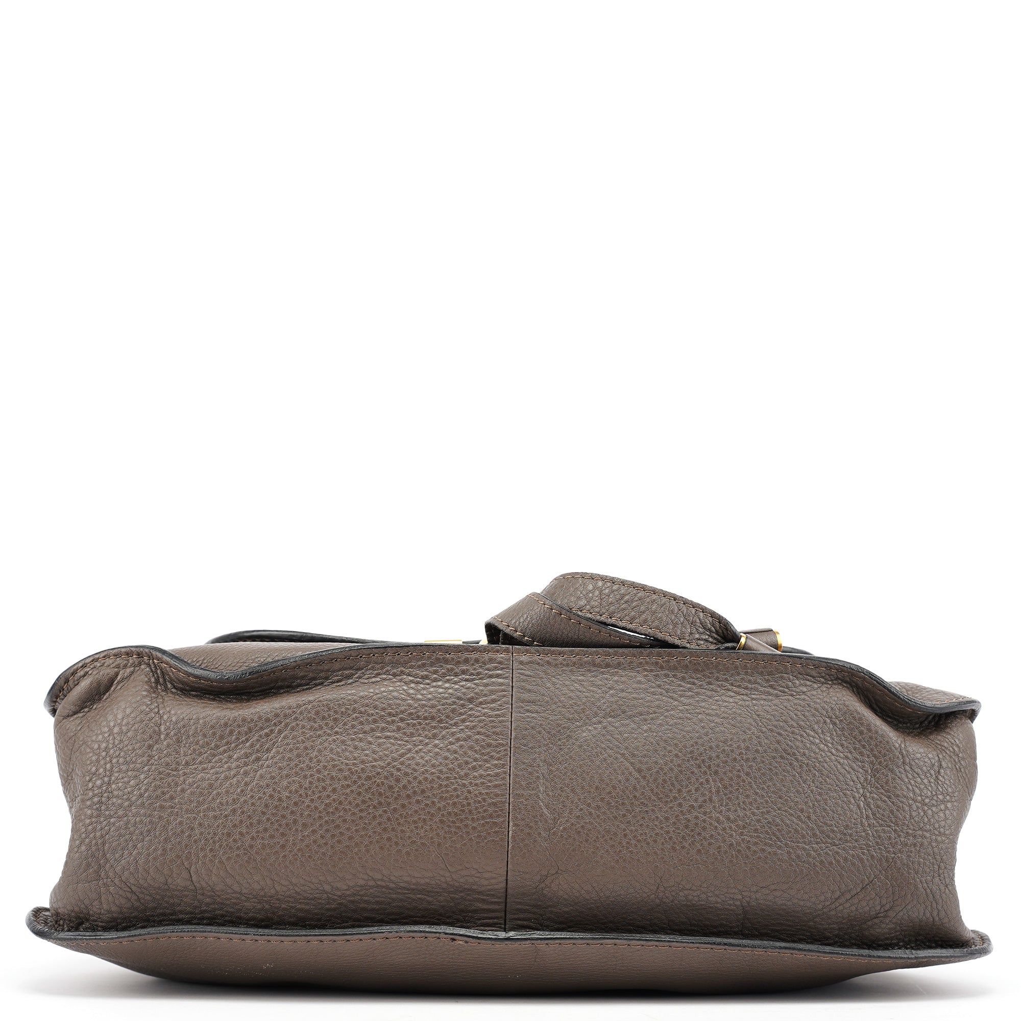 Dark Grey Leather Marcie Tote Bag