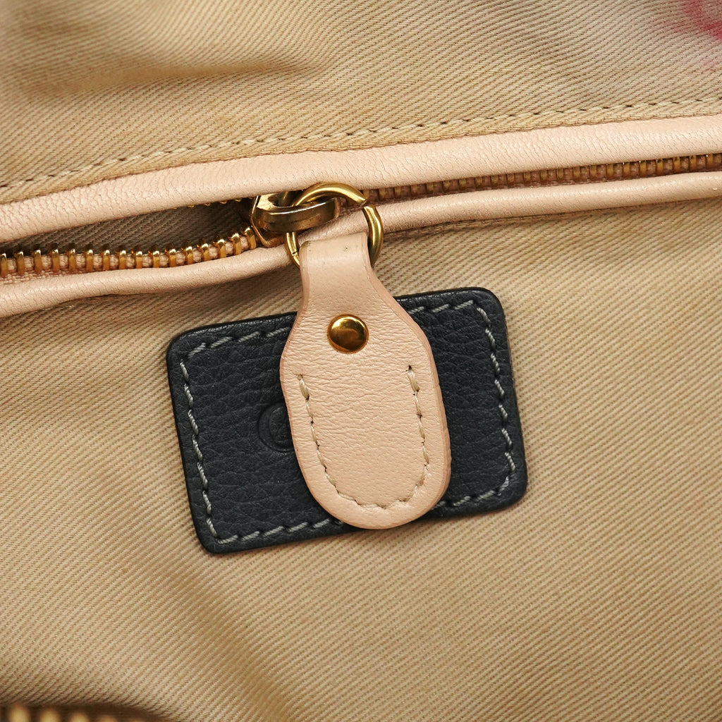 Dark Grey Leather Paraty 2-Way Bag