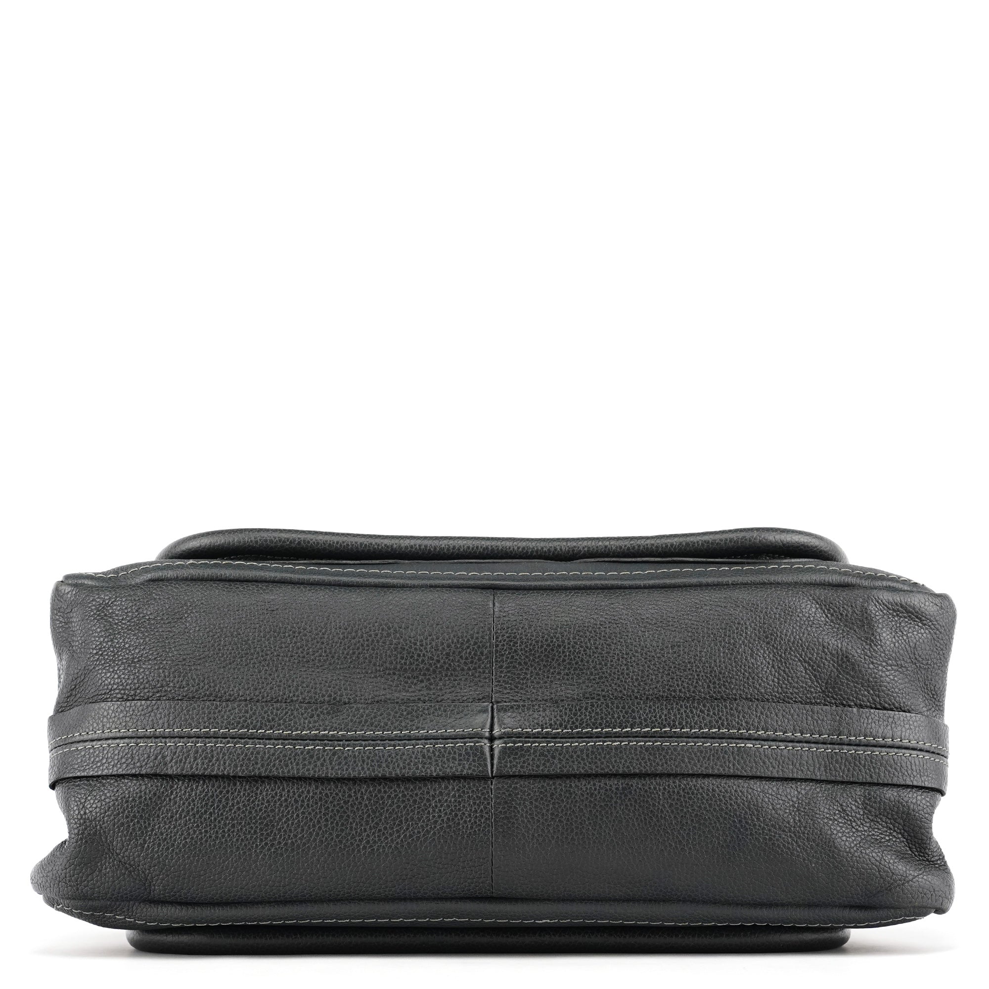 Dark Grey Leather Paraty 2-Way Bag