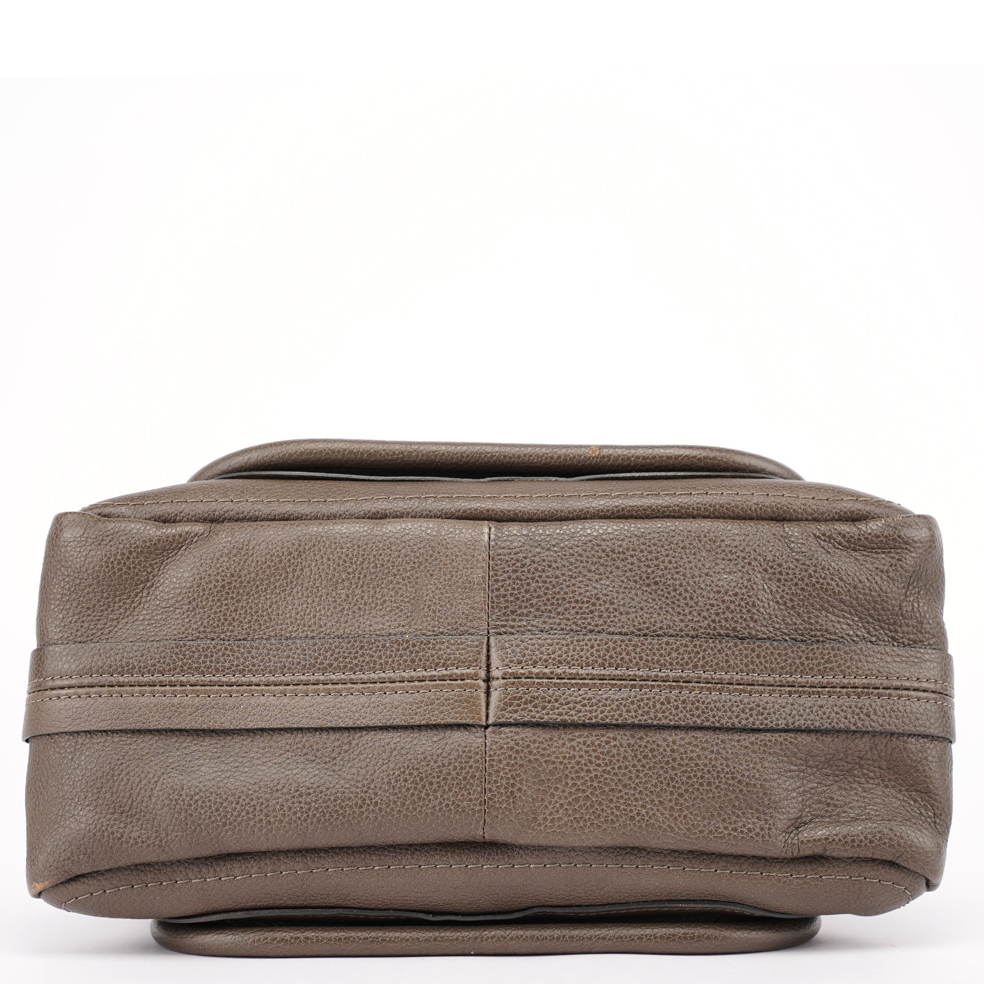 Dark Grey Leather Paraty 2-Way Shoulder Bag