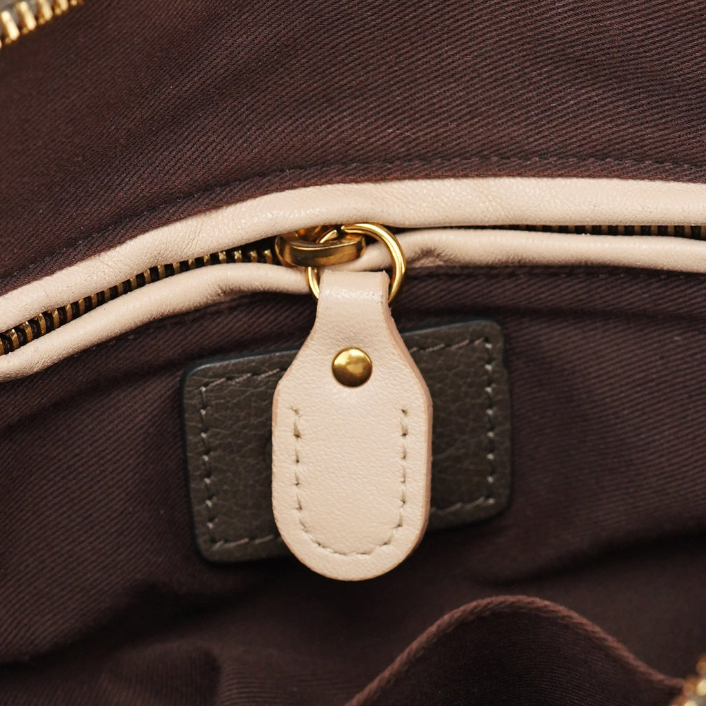 Dark Grey Leather Paraty 2-Way Shoulder Bag