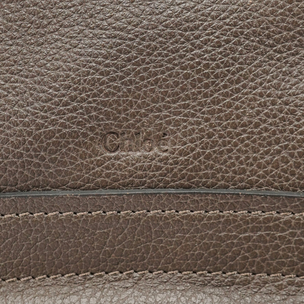 Dark Grey Leather Paraty 2-Way Shoulder Bag