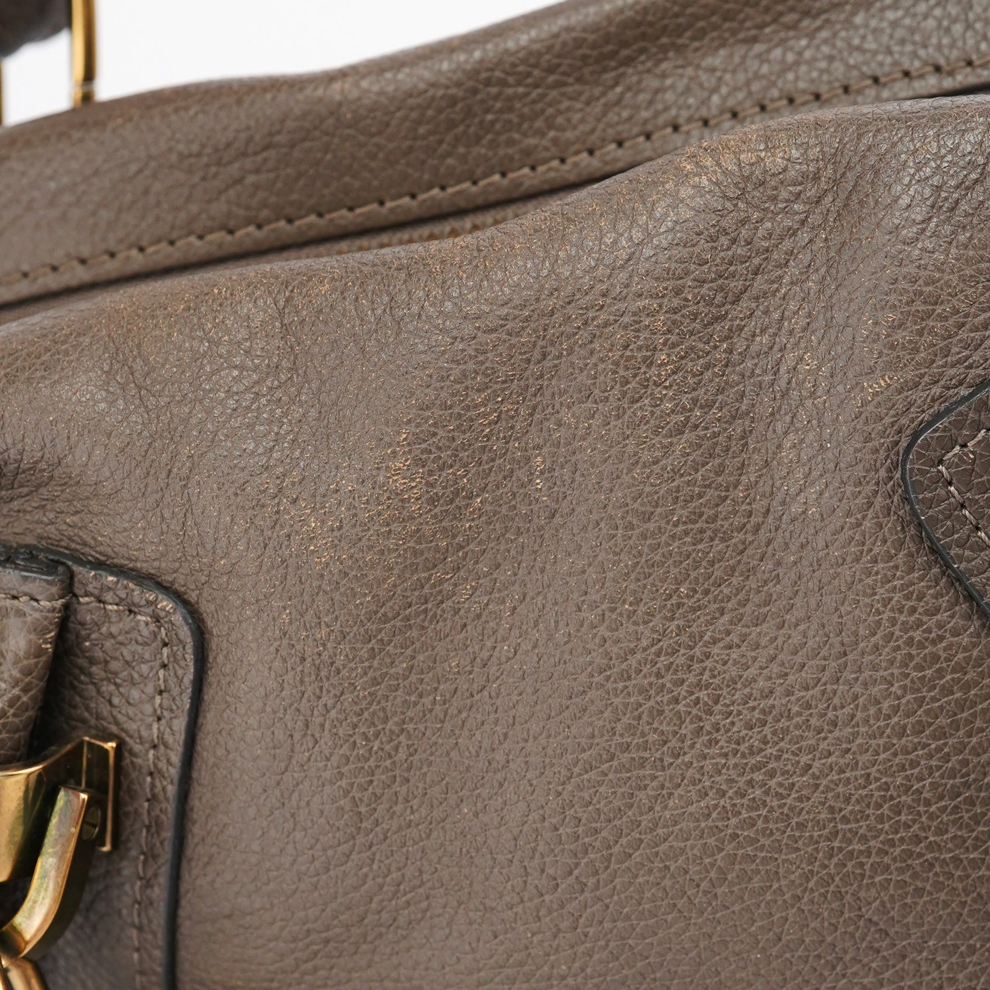 Dark Grey Leather Paraty 2-Way Shoulder Bag