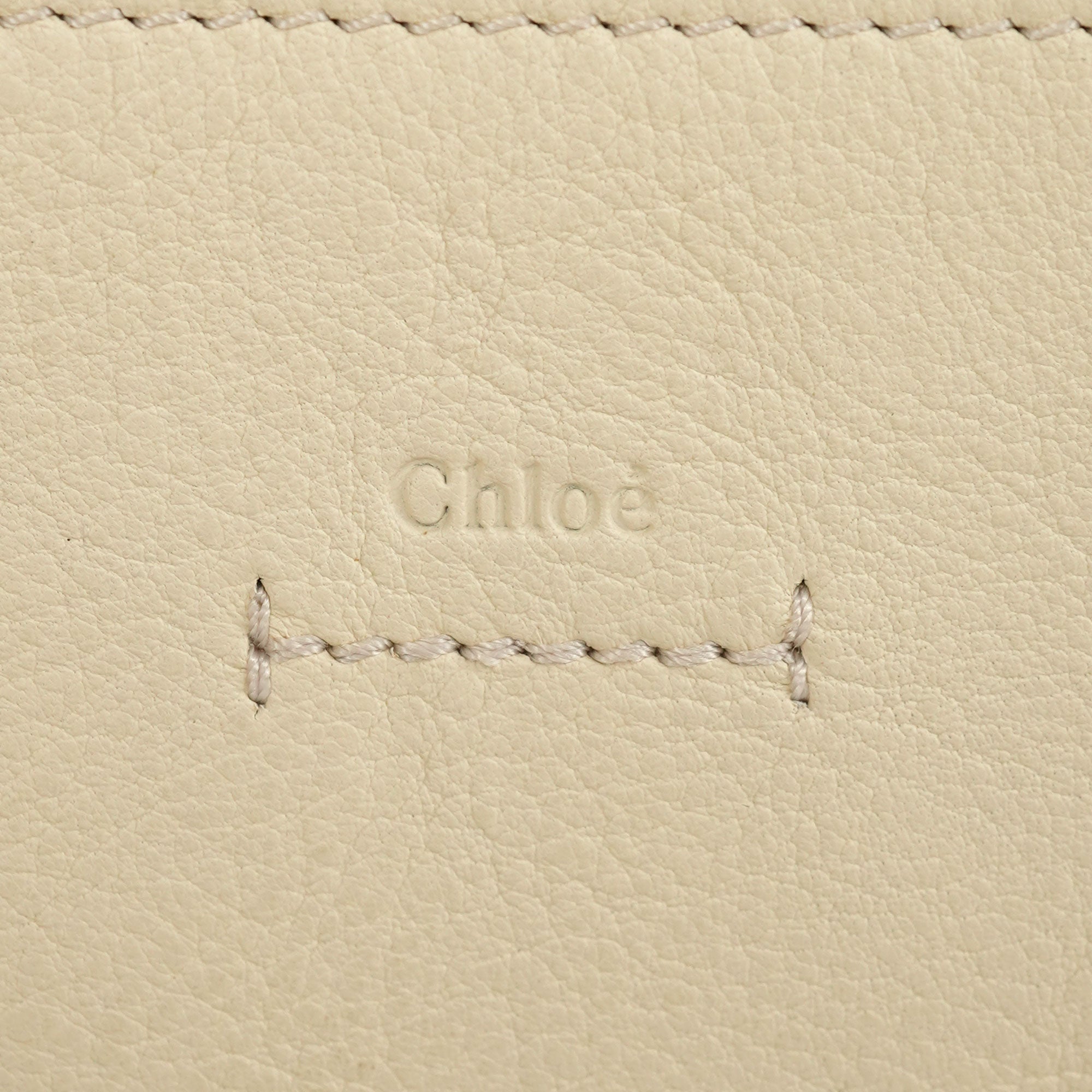 Ecru Leather Horse Appliqué Tote Bag
