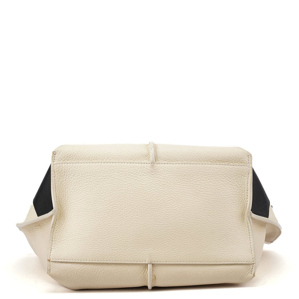 Ecru Leather Horse Appliqué Tote Bag