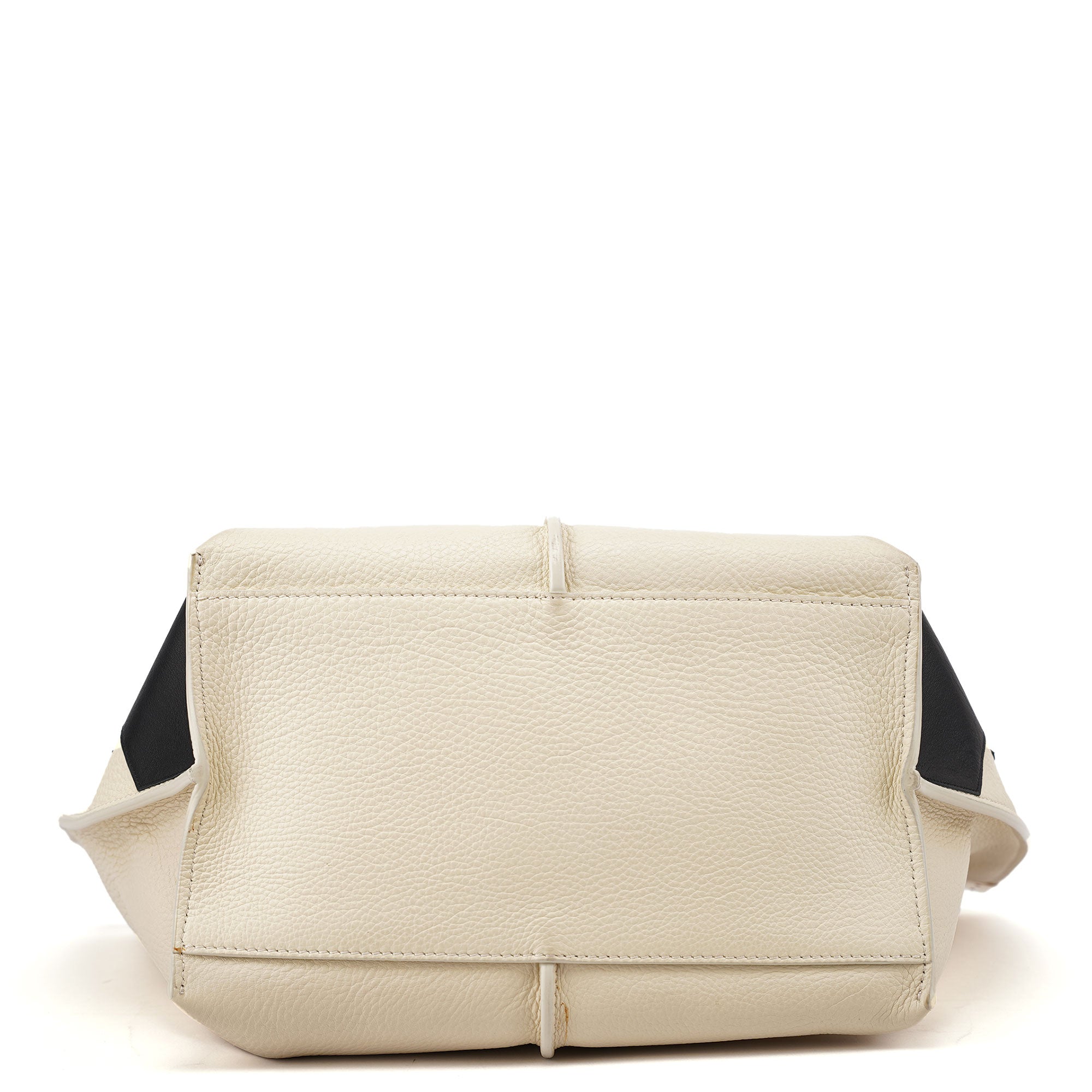 Ecru Leather Horse Appliqué Tote Bag