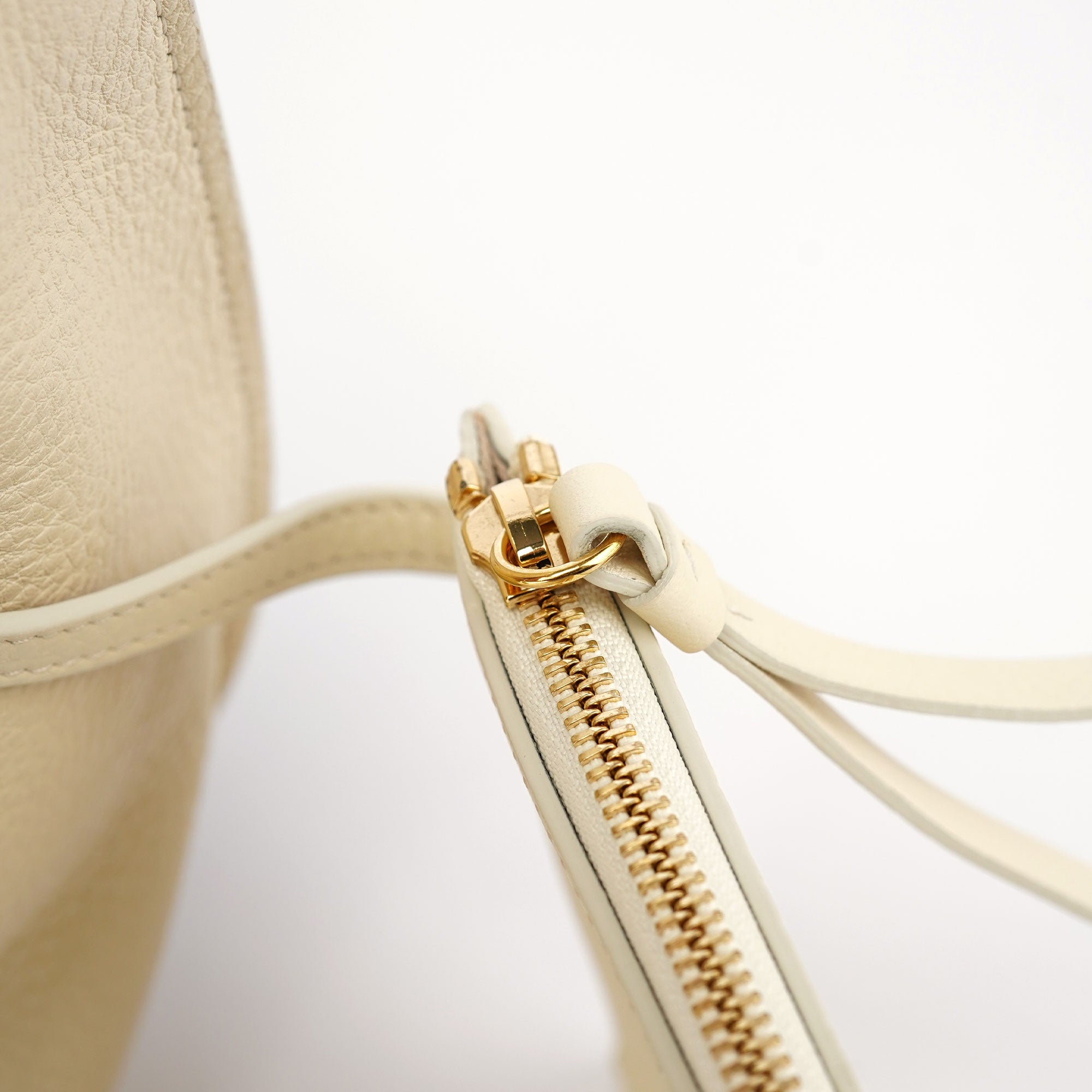 Ecru Leather Horse Appliqué Tote Bag
