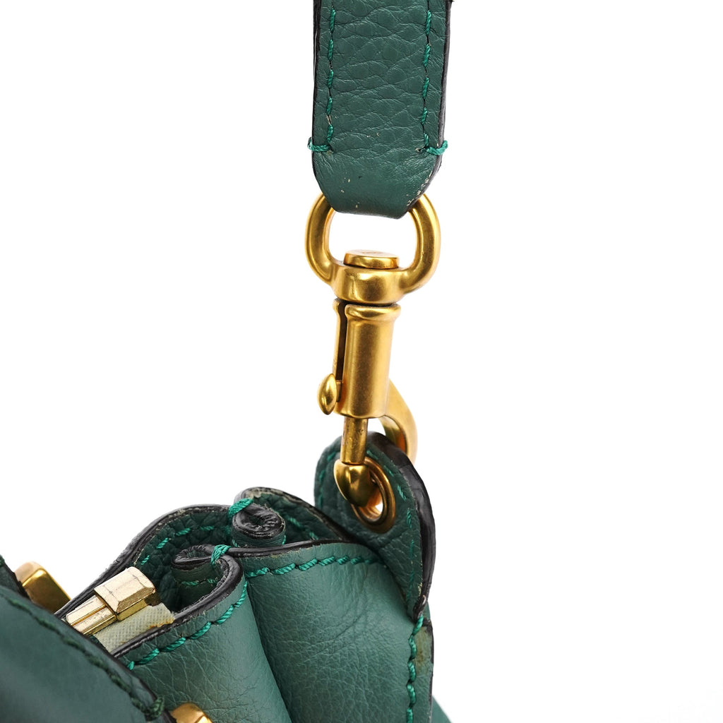 Emerald Green Leather Marcie 2-Way Bag