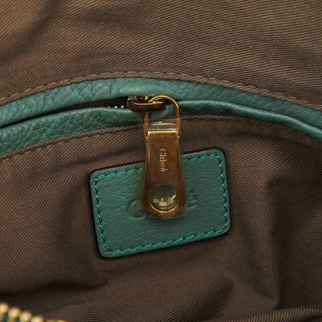 Emerald Green Leather Marcie 2-Way Bag