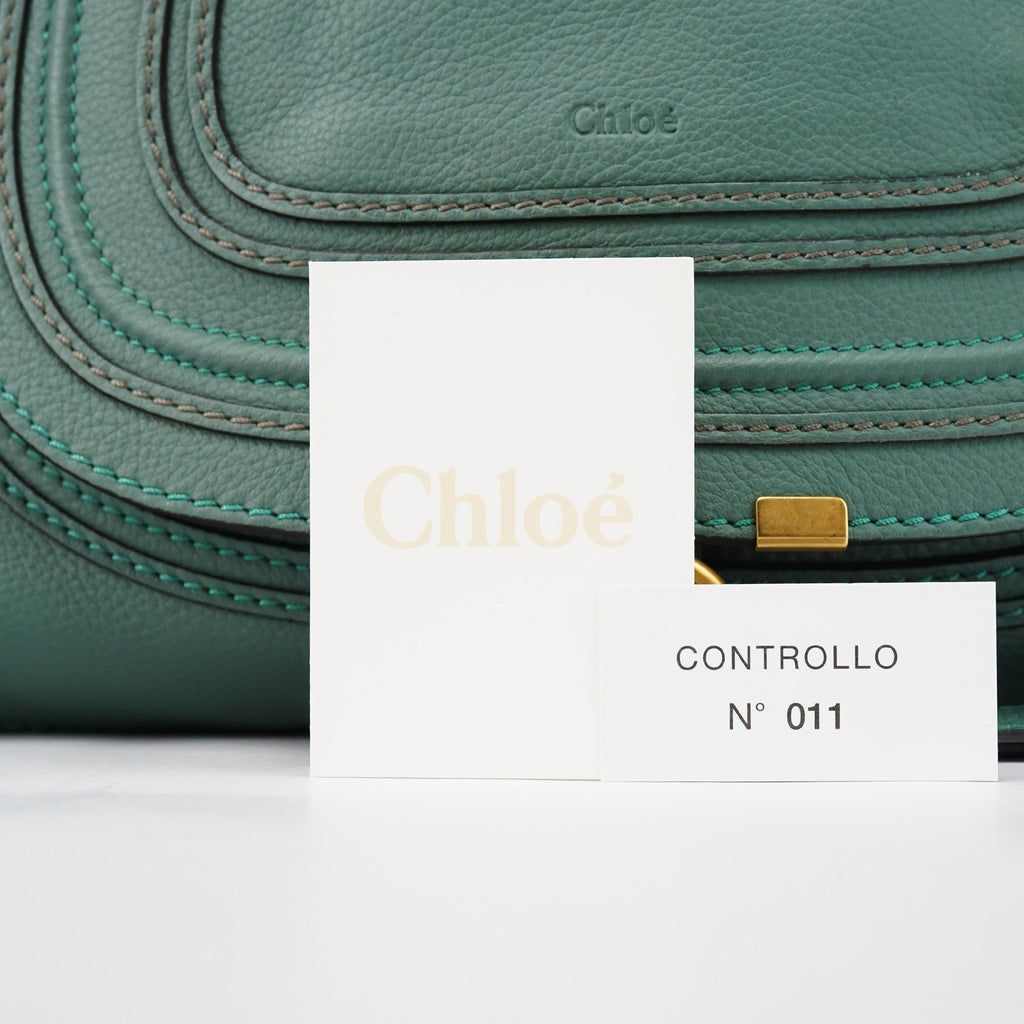Emerald Green Leather Marcie 2-Way Bag