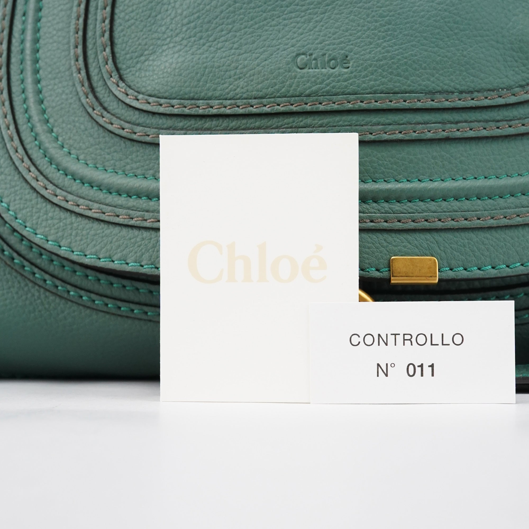Emerald Green Leather Marcie 2-Way Bag