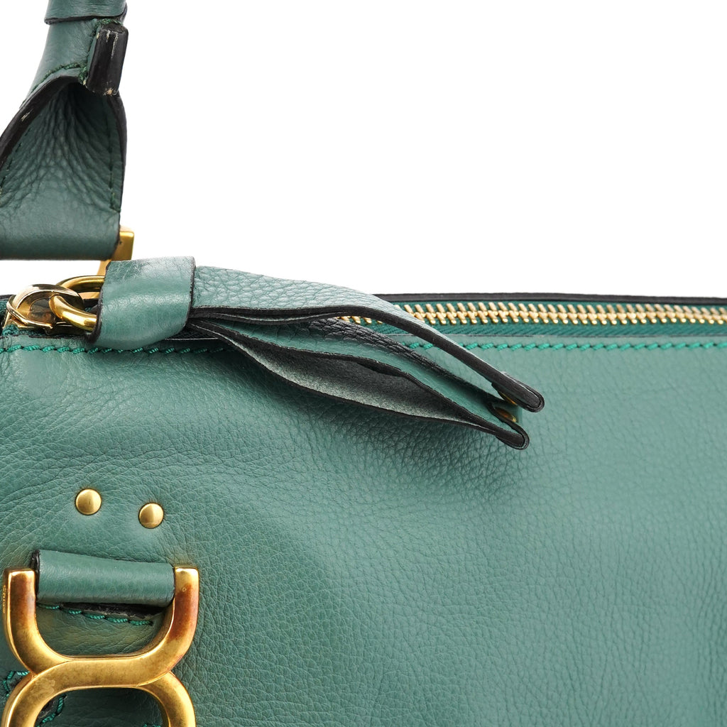 Emerald Green Leather Marcie 2-Way Bag