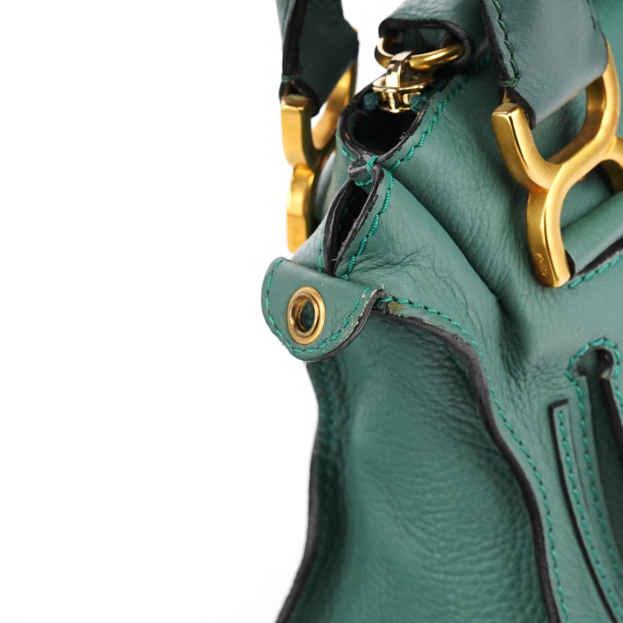 Emerald Green Leather Marcie 2-Way Bag
