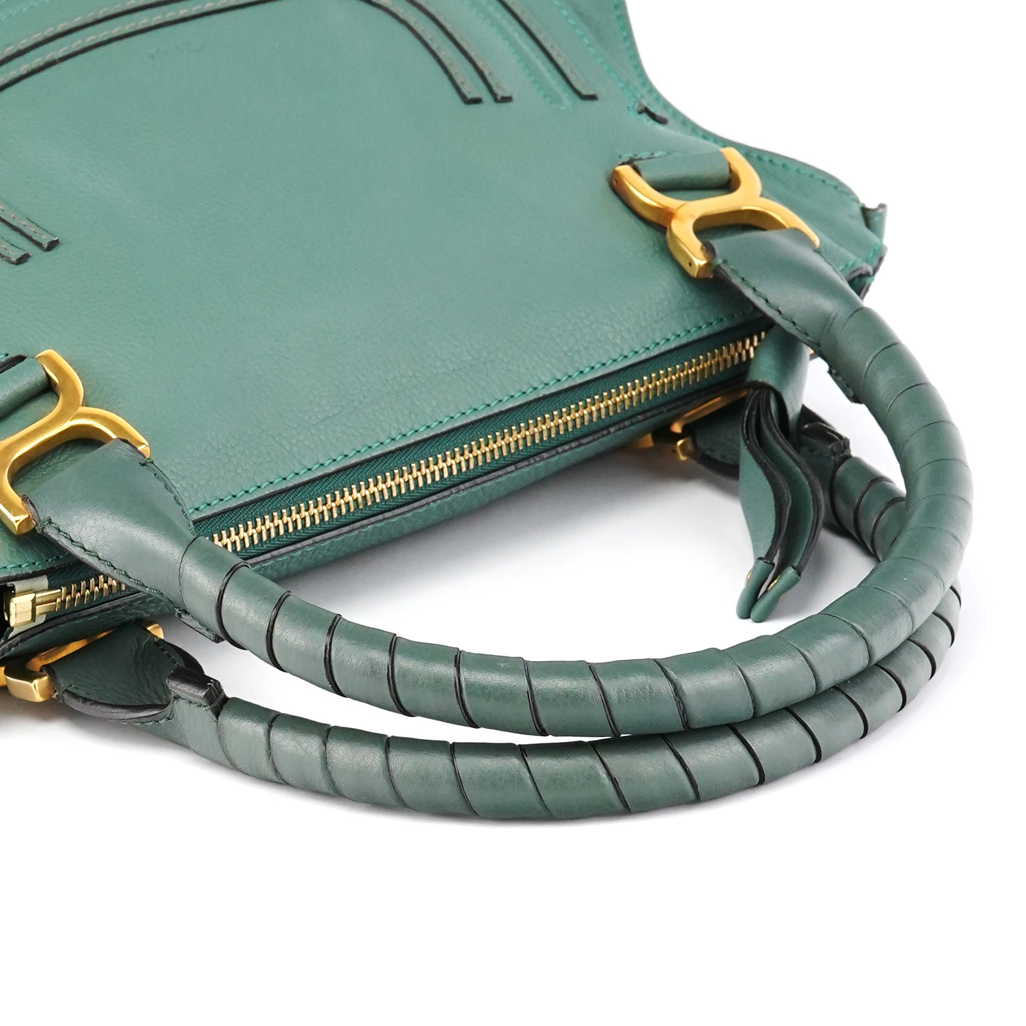 Emerald Green Leather Marcie 2-Way Bag