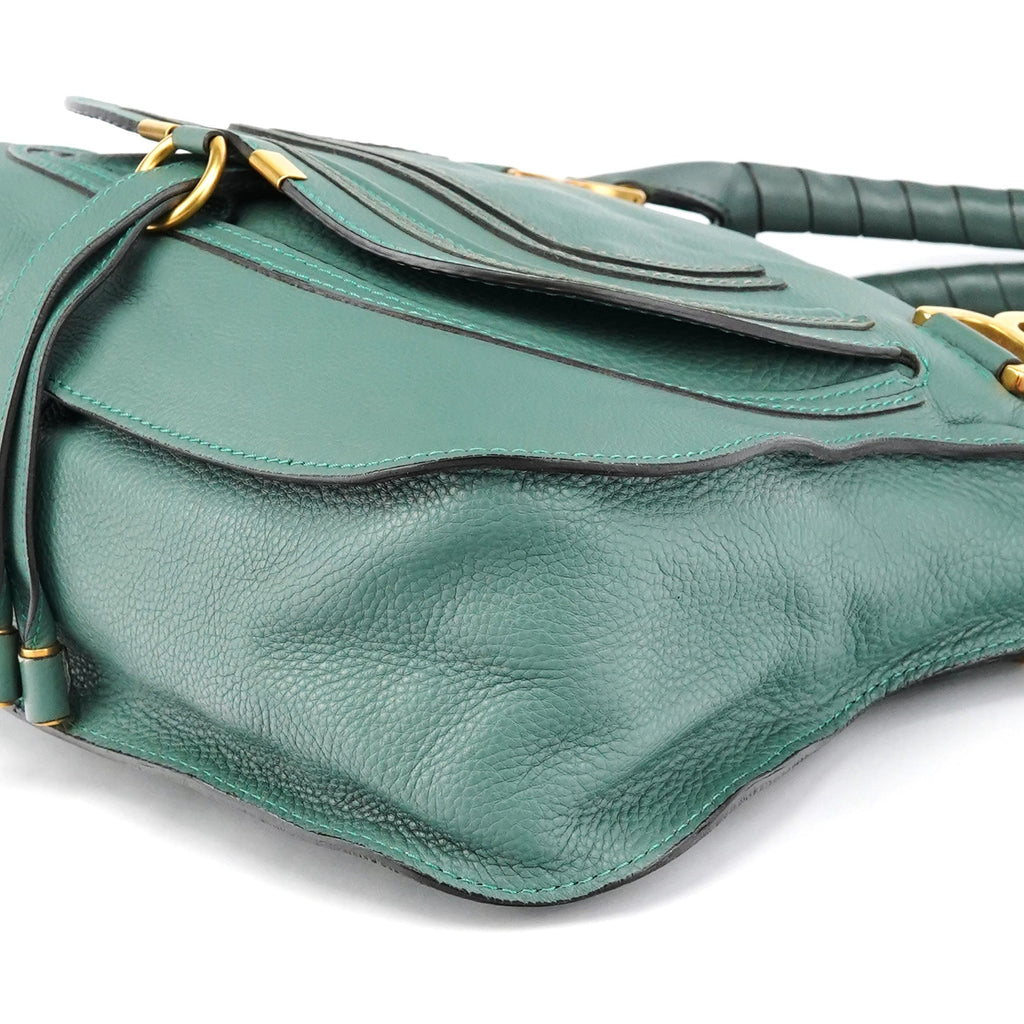 Emerald Green Leather Marcie 2-Way Bag