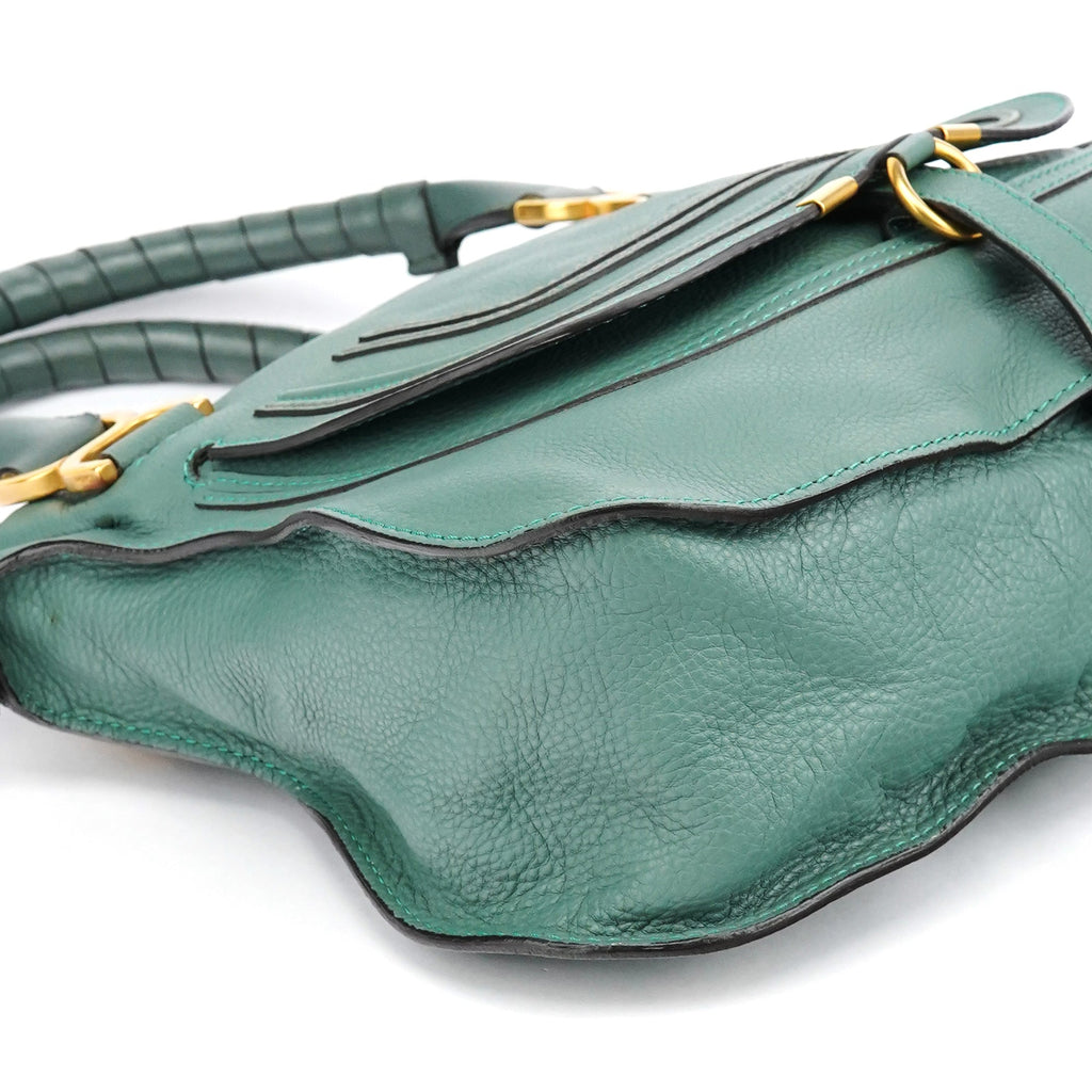 Emerald Green Leather Marcie 2-Way Bag