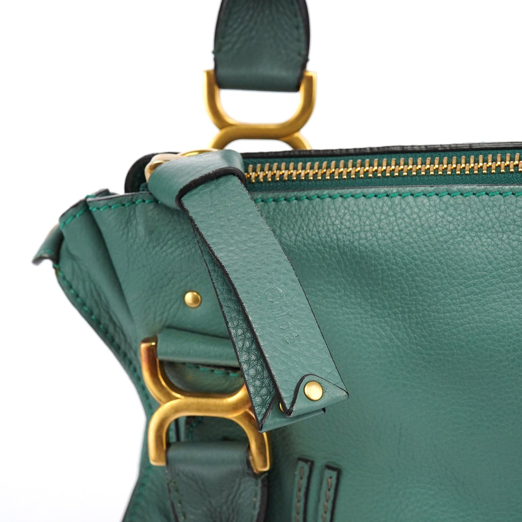 Emerald Green Leather Marcie 2-Way Bag