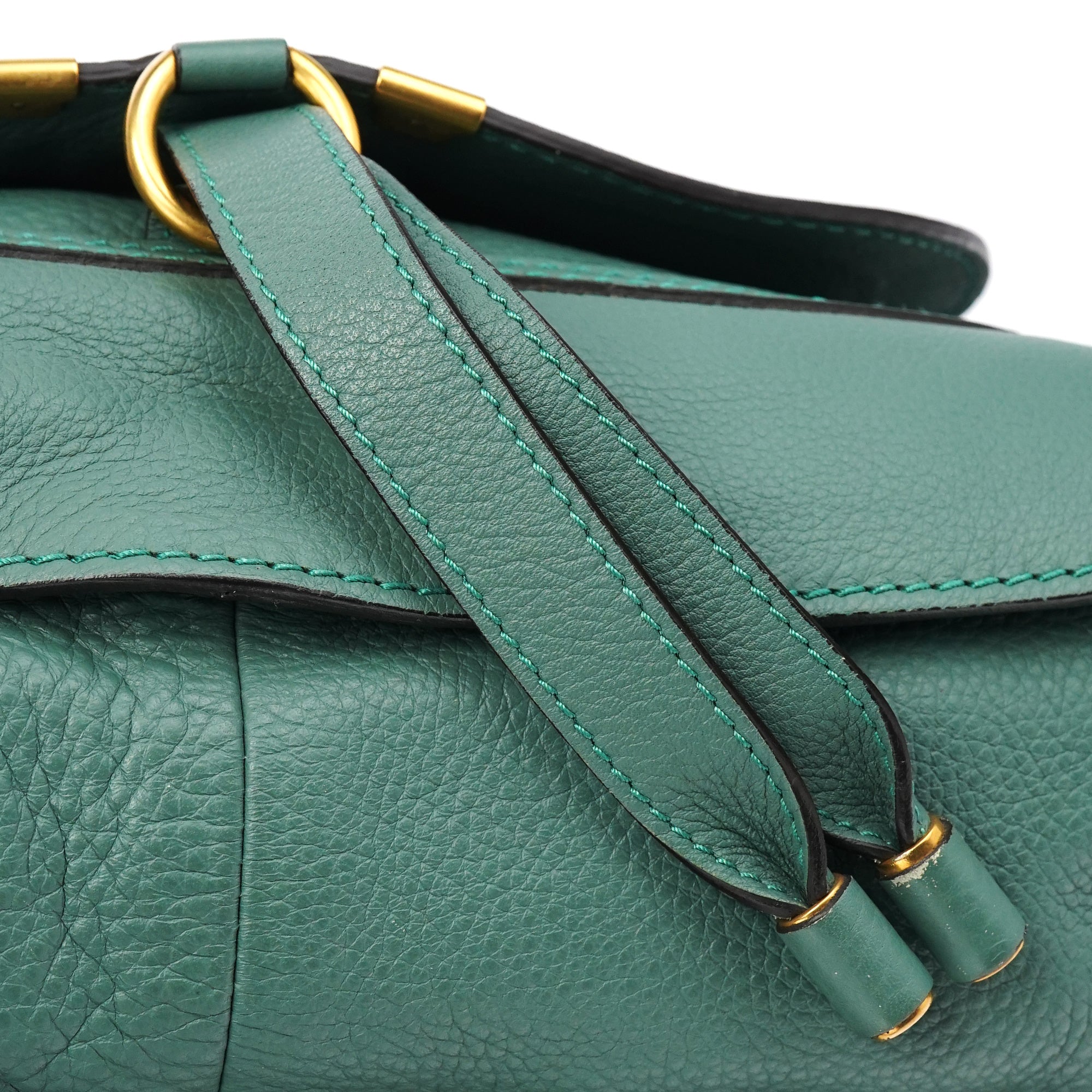 Emerald Green Leather Marcie 2-Way Bag