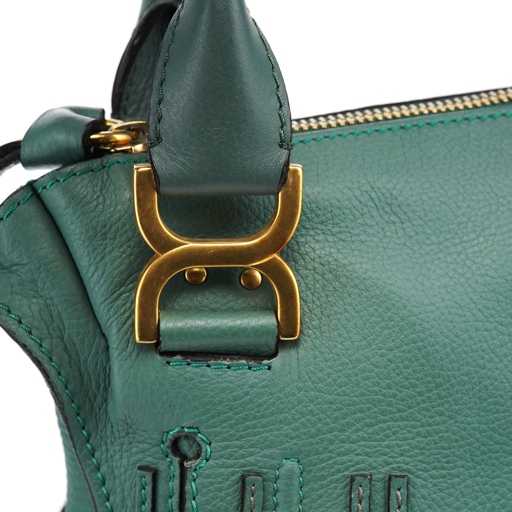 Emerald Green Leather Marcie 2-Way Bag