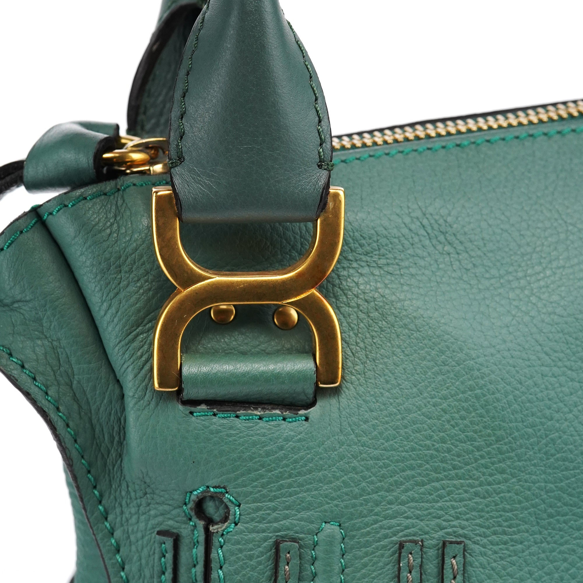 Emerald Green Leather Marcie 2-Way Bag