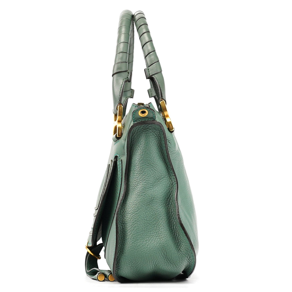 Emerald Green Leather Marcie 2-Way Bag