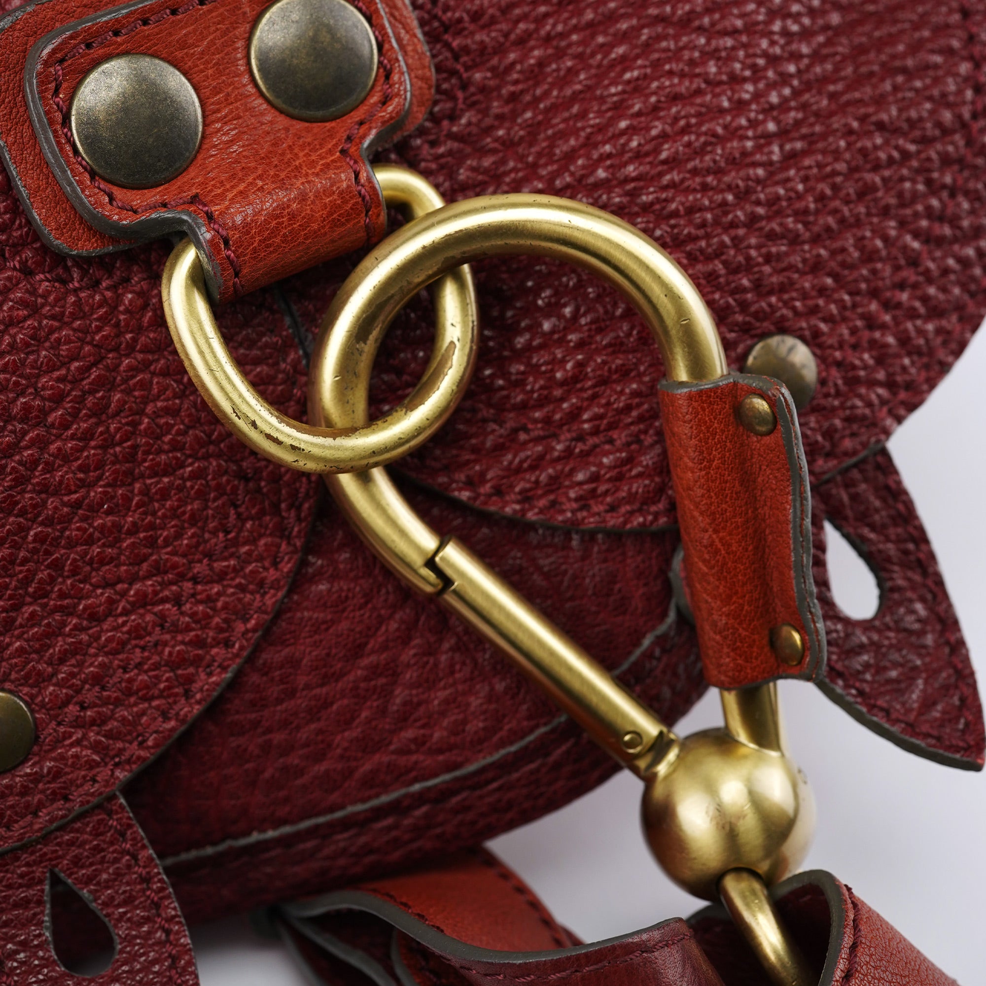 Fall 2005 Burgundy Leather Satchel Bag