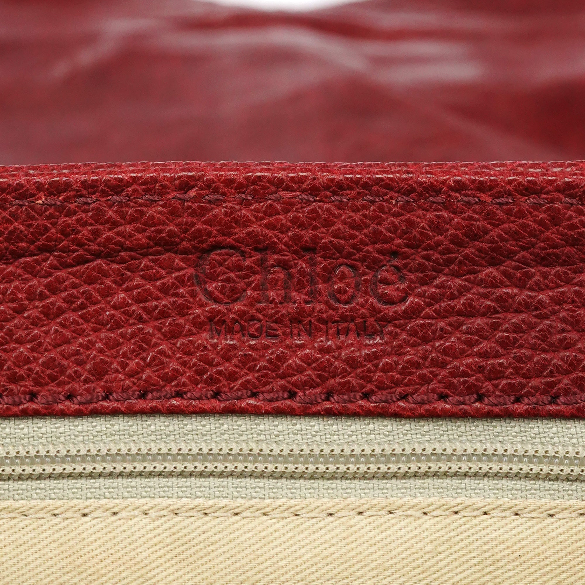 Fall 2005 Red Grained Leather Saddle Shoulder Bag
